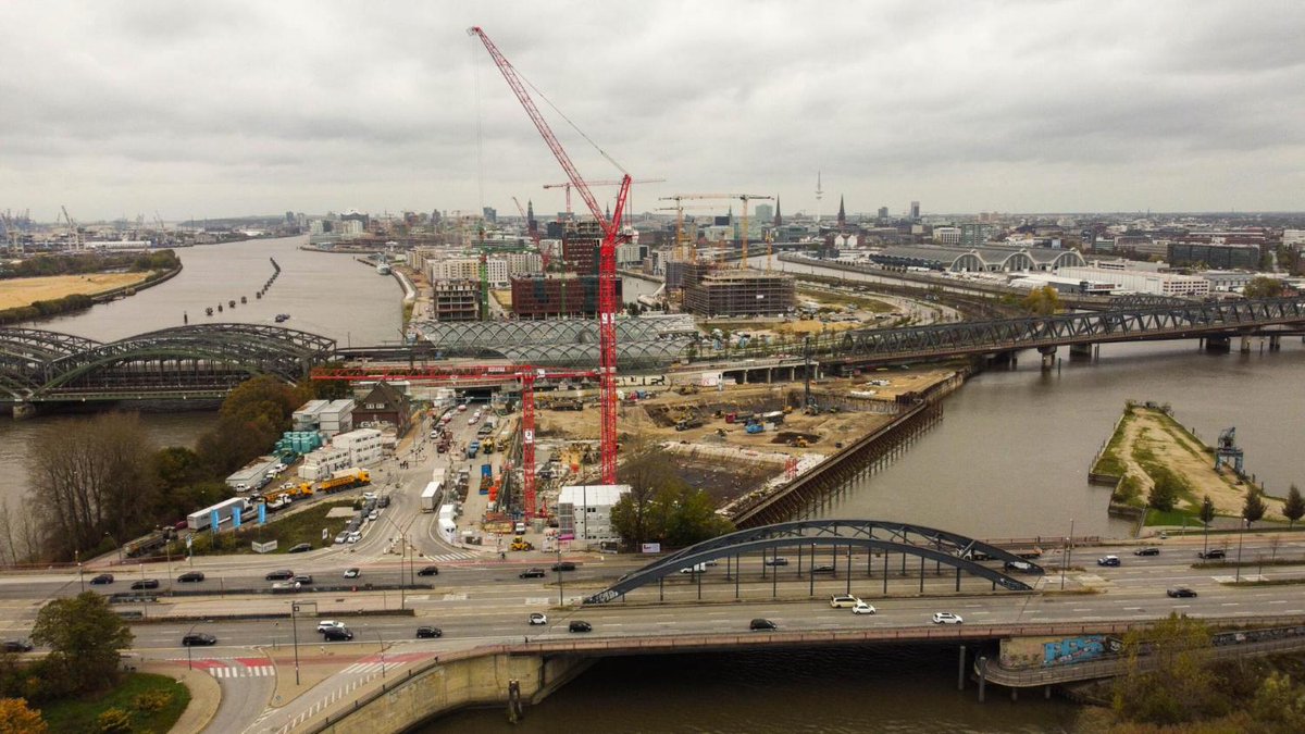 Bauarbeiten schneller als geplant: Elbtower liegt vor Zeitplan bit.ly/3VkU30B