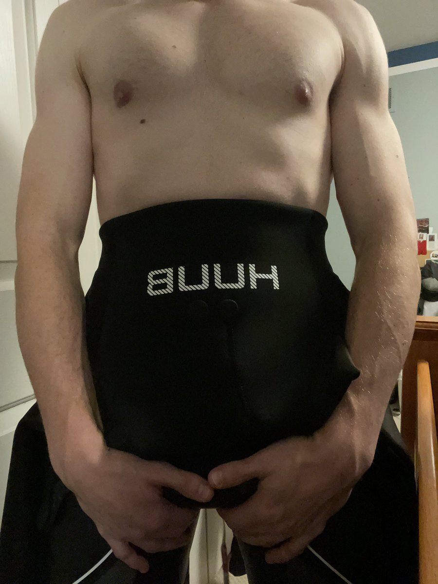 Now who wants to help me slip the rest of this off! #WetsuitWednesday