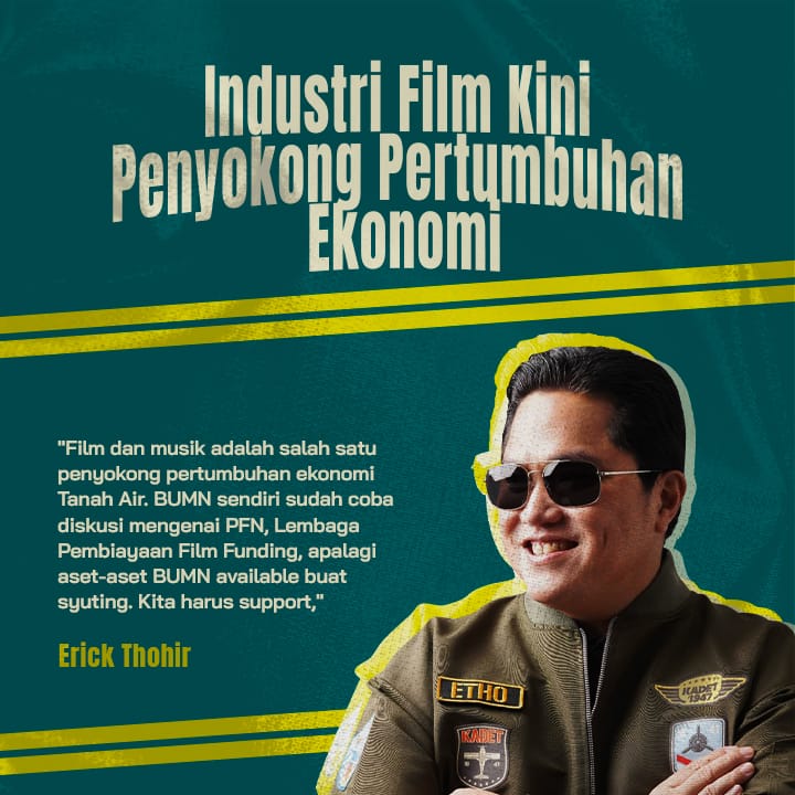 Menteri BUMN Erick Thohir hadir dalam gelaran Festival Film Indonesia di Jakarta, di kesempatan yang dirinya mengingatkan, film dan musik adalah salah satu penyokong pertumbuhan ekonomi Tanah Air.

<a href="/erickthohir/">Erick Thohir</a>
#GenZETIndonesia 
#ErickThohirJujurBersih