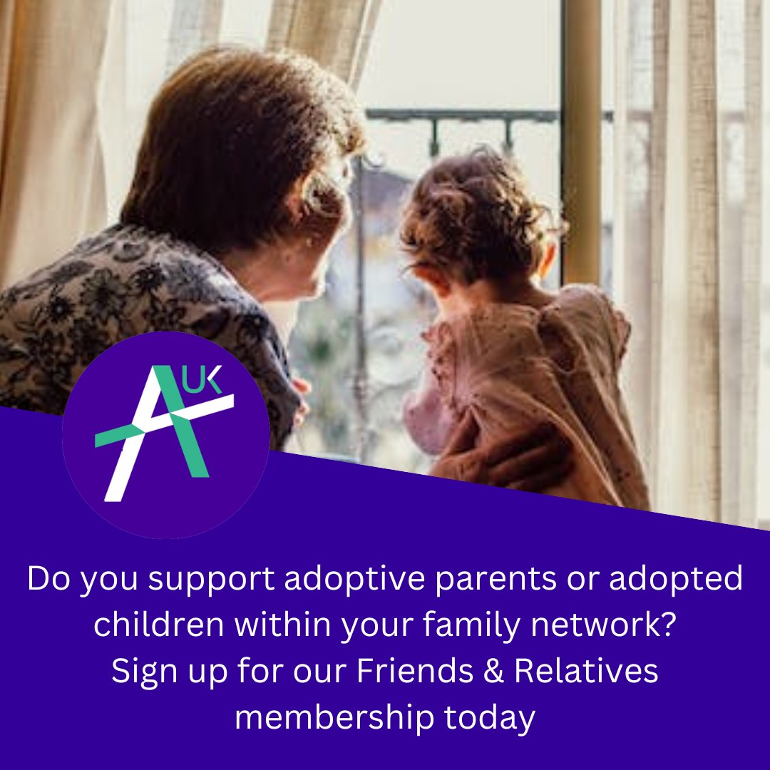 Our brand new Friends and Relatives membership comes with access to a wide range of useful resources which will help to strengthen and support those who support you. 
Sign a family member or friend up as a gift: adoptionuk.org/friends-relati… or sign up yourself via our website