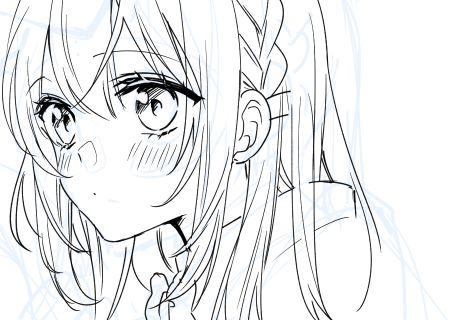 朝陽ちゃんのお顔までしか描けんかった… 