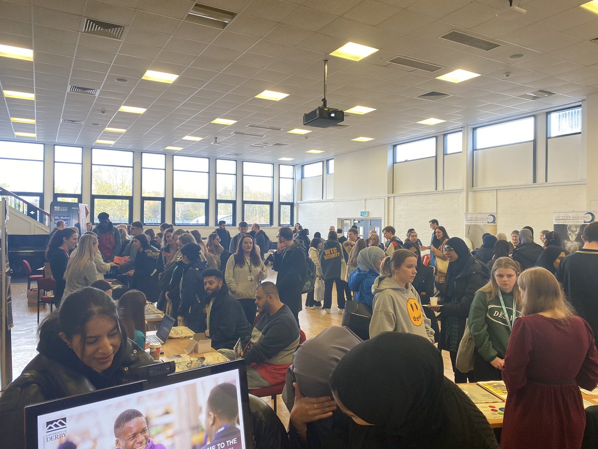 JollyJenCJ's tweet photo. Great morning at the @DerbyUni @UoDDiagnosticI1 Diagnostic Radiography careers fair, lovely to catch up with our brilliant students, staff and old friends! https://t.co/J0IOydZDj8