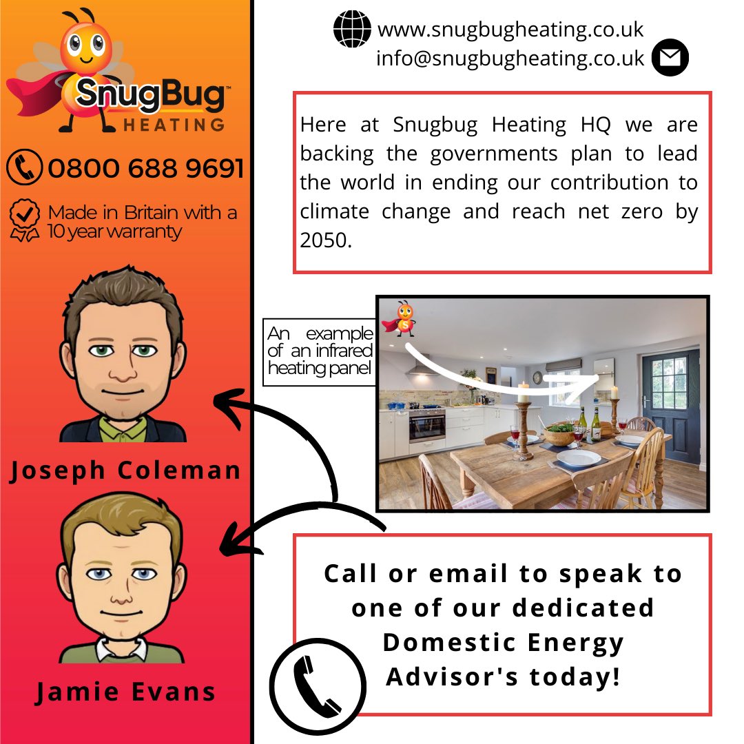 HeatingSnugbug's tweet photo. Our pledge is to help you reduce your carbon footprint and energy costs in the most efficient way 🦶⚡️
#infrared #heating #infraredheating #energybills #energyeffcient #business #ukbusiness #uknetworking #energycrisis #heatingbills #costeffective #solar #followsmallbusiness https://t.co/YYP0lfhkdt