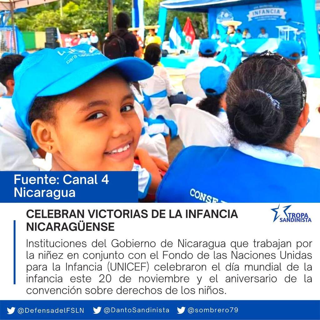 La etapa más bella de nuestras vida es la niñez.
#Nicaragua, #TropaSandinista.