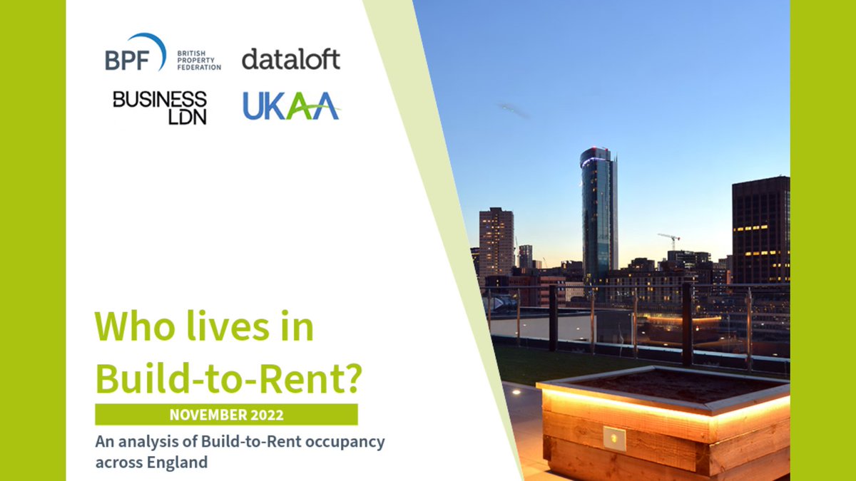 ❓Who lives in #BuildToRent?

💡Find out in the UK's largest ever resident study of the BTR sector, covering 40,000+ residents living in 19,000+ homes across 122 schemes 👉  bpf.org.uk/media/5629/who…

Published by <a href="/BritProp/">British Property Federation</a>,  <a href="/dataloftuk/">Dataloft | A PriceHubble company</a>, <a href="/_BusinessLDN/">BusinessLDN</a> and @TheUKAA.