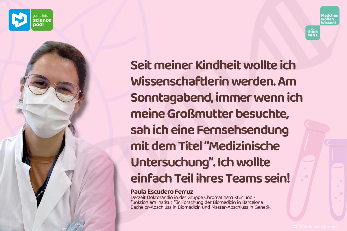 SciencepoolVwV's tweet photo. Wir lieben inspirierende Frauen in MINT-Berufen!
#thinkmint #mintspiration #mädchenwollenwissen https://t.co/zLbHlwGgJw