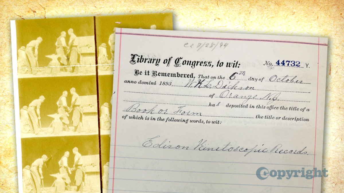 Discover the first copyright motion picture registration! In our recent blog post, learn about the history of copyright registration for motion pictures and how a recent discovery shakes that history up. Read more: blogs.loc.gov/copyright/2022…