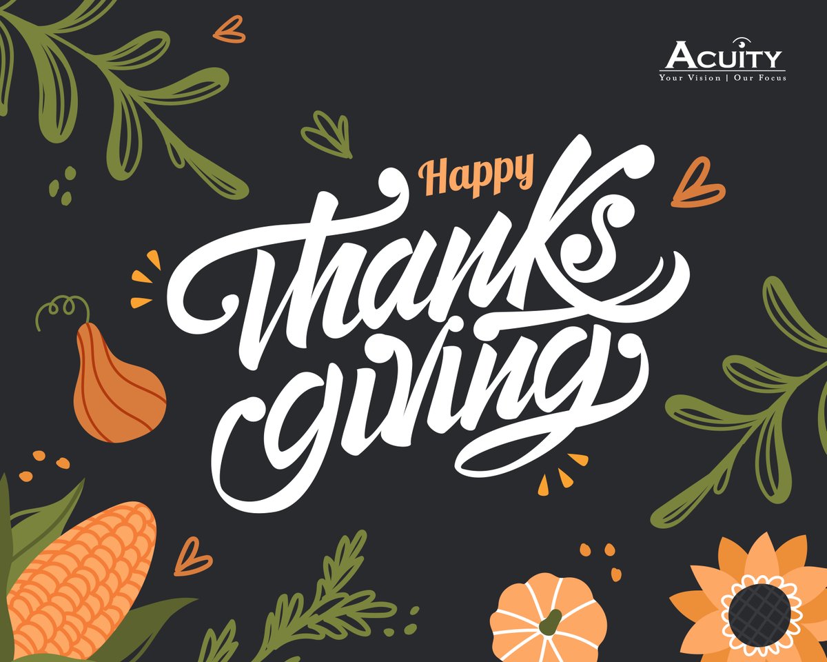my_acuity's tweet photo. We are grateful to all those who serve the national security and public safety missions, and we’re proud to serve alongside you. Thank you for your commitment to our communities and to this great nation. Happy Thanksgiving! https://t.co/wcUX1K0TYj