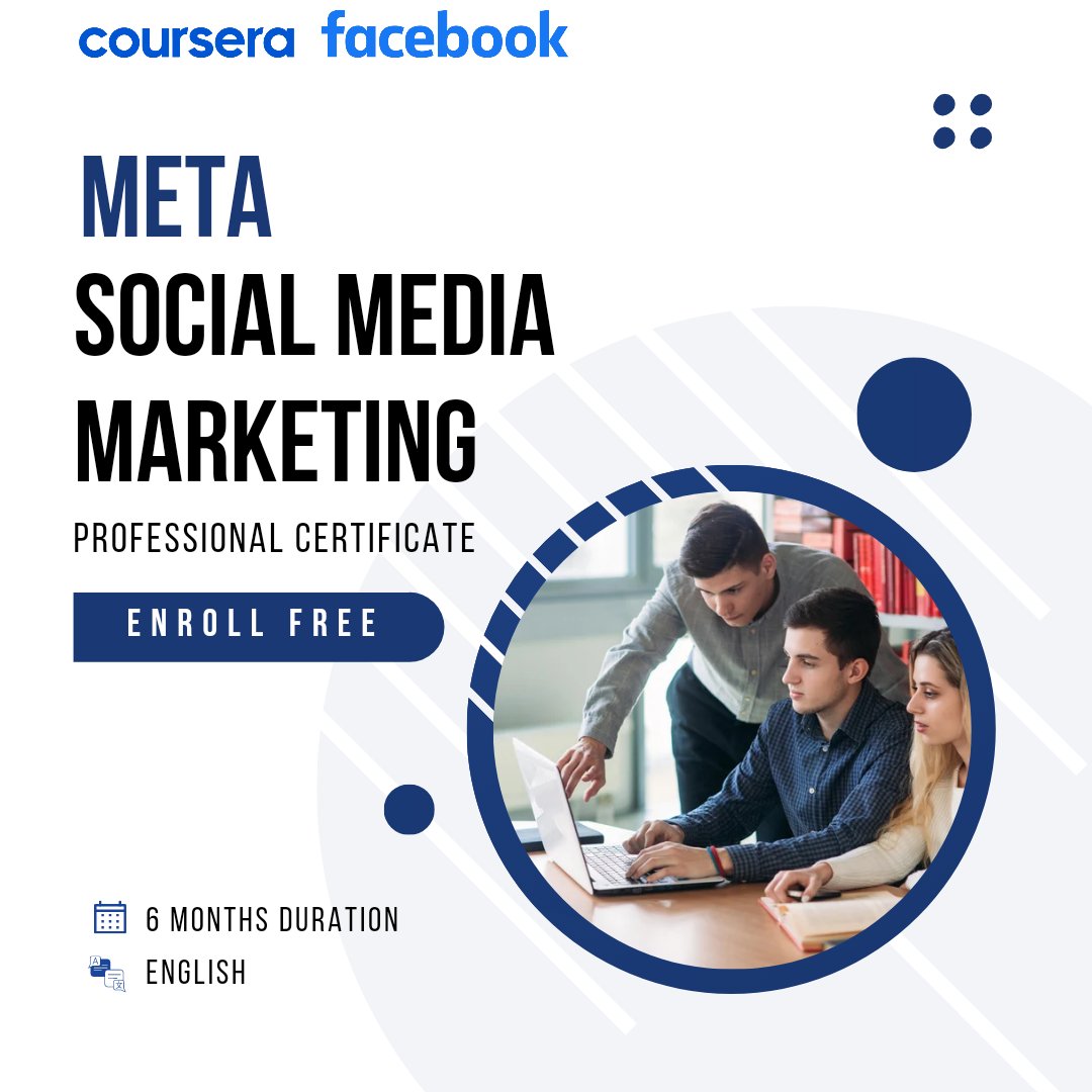 TechSterAcademy's tweet image. Launch your career as a social media marketing professional.

Build job ready skills and get Certified from Meta.

#digitalmarketing #facebook #socialmediamarketing