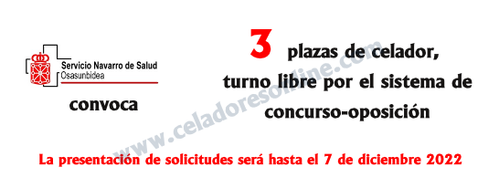 Convocatorias de CELADORES/AS del OSASUNBIDEA-Servicio Navarro de Salud, en plazo abierto de presentación de instancias hasta el 7-Diciembre-2022... FiQX9JSXgAEi_DU?format=png&name=small