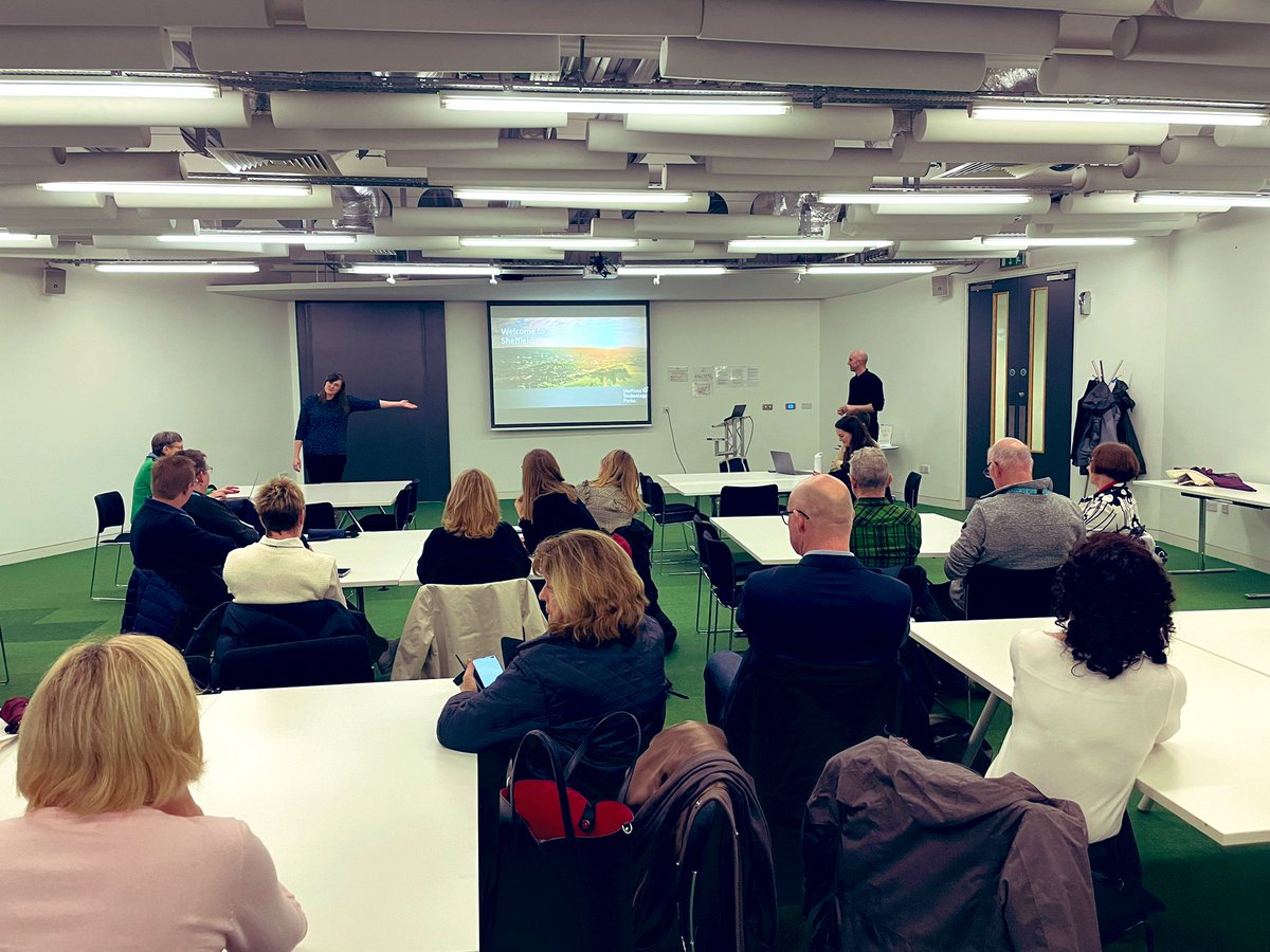 After some tours and lunch, we’ve headed over to Sheffield to look at the great spaces in the city that develop innovation and education. 
Great to hear from @mrtwolfend who joined us in Rzeszow earlier in the year! 
#TechRevolution
