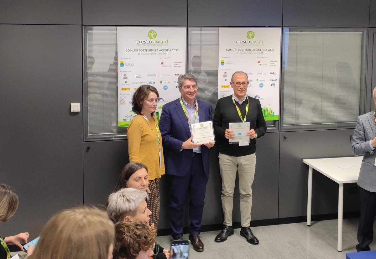Il progetto “CU.O.R.E. (CUrare Osservare Respirare Emozionare)” del Comune di #Brescia vince il Premio “Sviluppo del territorio valorizzando la partnership pubblico-impresa” di <a href="/SolvayGroup/">Solvay</a> #CRESCOaward #anci2022
