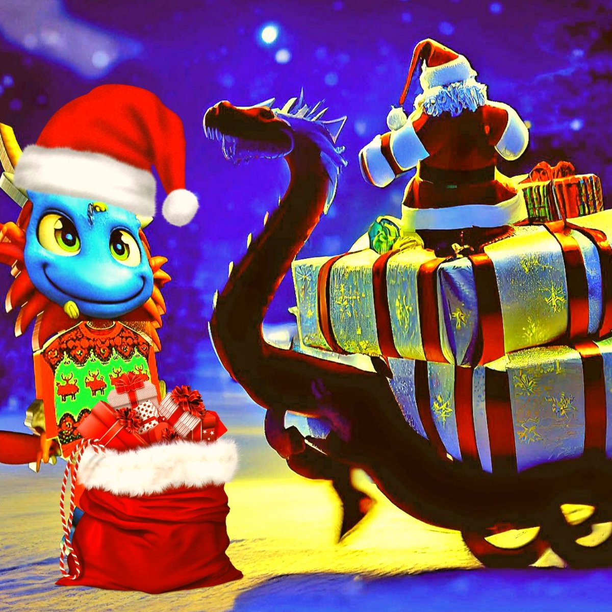 Alfo_nel's tweet photo. 🎁🎁🎁 #Giveaway Christmas gift #DragonsArt for active followers. 🐉🐉
      #NFT #EnjinCommunity #Jumpnet
To win ✔🐾🐾🎁
1. Follow +Like💜 +RT 🔃
2. Post one of my dragons.
3. Leave your address Enjin NO QR ✔
   
        Duration 72 Hrs. Luck. https://t.co/6u9hZfdBVm