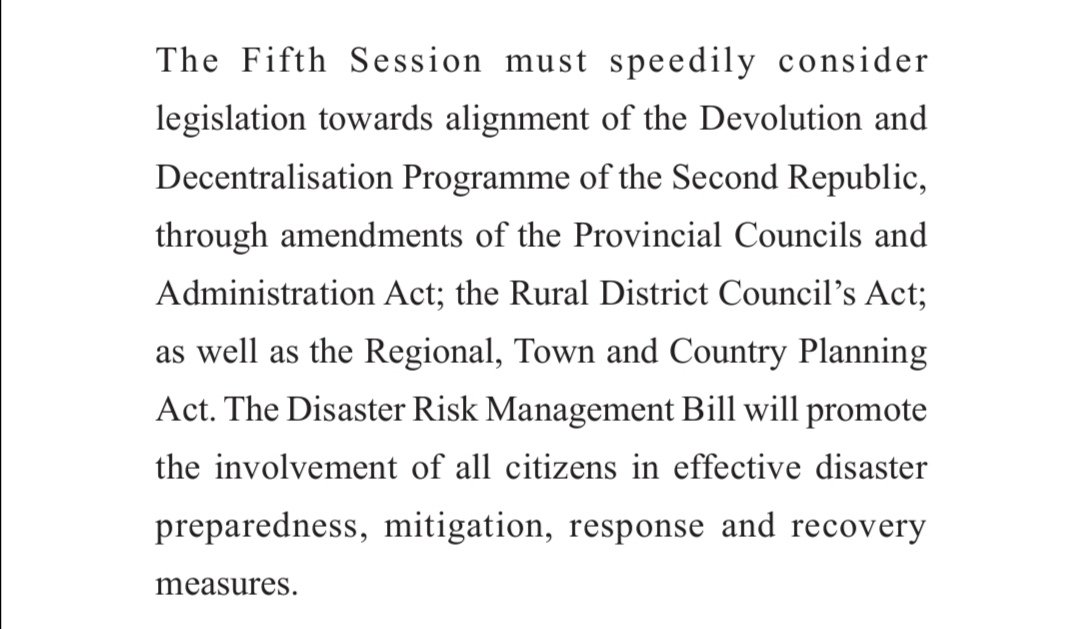1/2 Activista Zim under the Gwinyiso Initiative #ACTonDRMBill  commends the pronouncements made by President E.D Mnangagwa, on prioritising the Disaster Risk Management Bill and promote the involvement of citizens in effective disaster preparedness to resilience <a href="/ministry_local/">Ministry of Local Government and Public Works</a>