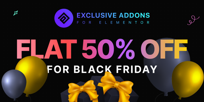 🔥Exclusive Addons is live now with a crazy Black Friday Deal!💥Grab it before it disappears! 👇exclusiveaddons.com/pricing/  #blackfriday2022  
#blackfriday2022 #blackfridaysales #blackfridaydeals #BlackFridayWeek #elementor #elementorpro #elementordesign #elementorlanding
