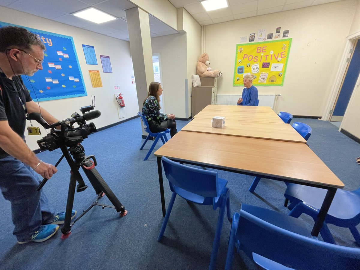 Thank you to <a href="/RhiannonWilko/">Rhiannon Wilkins</a> for coming to <a href="/LHScardiff/">Llanishen High School</a> this afternoon to interview myself, our Head &amp; the Wellbeing Centre staff about our approach to mental health and the services we offer. Looking forward to following this up on Saturday at the national <a href="/WelshYouthParl/">Welsh Youth Parliament</a> meeting