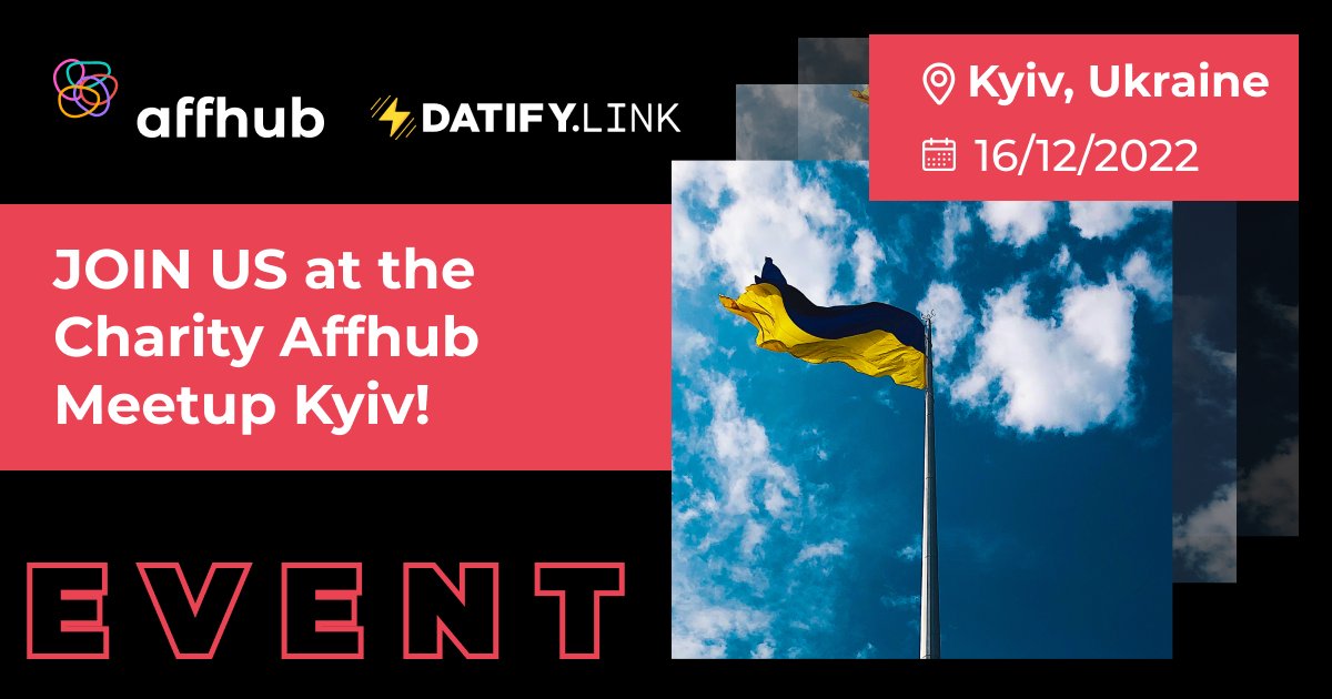Do you want to have a pleasant and useful time on December 16 in #Kyiv? If yes, come to the New Year's event #Charity #Affhub #Meetup Kyiv! ✨

We recommend you book your ticket now, because we all know that Affhub passes sell like hot cakes 👉 affhub.club/charity-meetup/