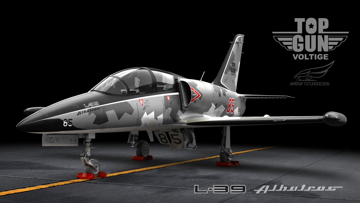 AircraftStudioD's tweet photo. Custom Paint Scheme for a L-39.
A picture of the final work plus the rendering for the presentation of the livery. https://t.co/pYuzZQ4zBr