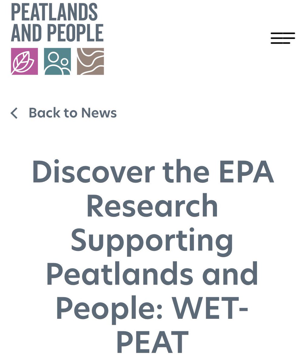 An update on our project is published on peatlandsandpeople.ie/news/epa-resea…. This project will build on the findings of our <a href="/waterpeat_nuig/">WaterPeat</a> project. <a href="/ERINNinnovation/">ERINN Innovation</a>