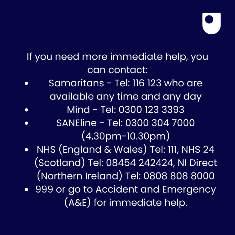 OpenUniversity's tweet photo. It's vital that we all take the time to consider our own mental health and wellbeing, as well as those around us.

Here is where you can access support 👇 #SafeguardingWeek