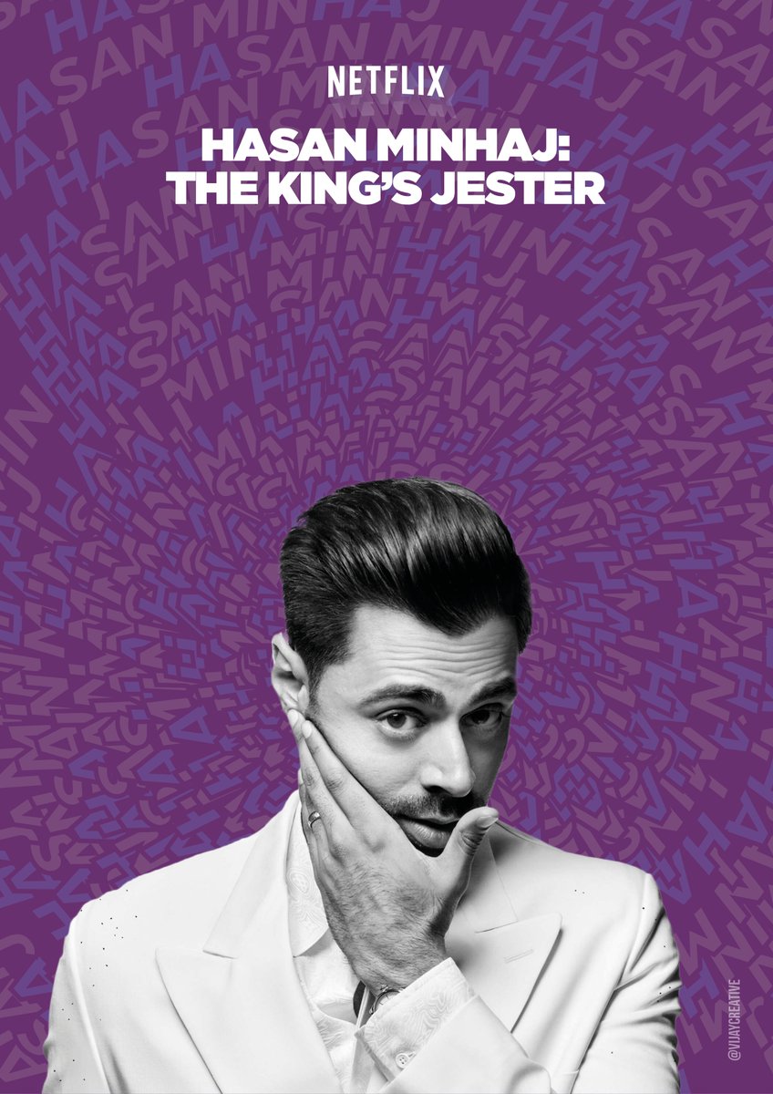 vijaycreative's tweet photo. @OneMinuteBriefs of the Day:
Create posters to advertise your #FavouriteComedians 

Hasan Minhaj: The King's Jester
Hahahahahahahahahahahahaha
@NetflixUK  @hasanminhaj 

LinkedIn: https://t.co/JkmKlyu9pB https://t.co/NStM42B8nN