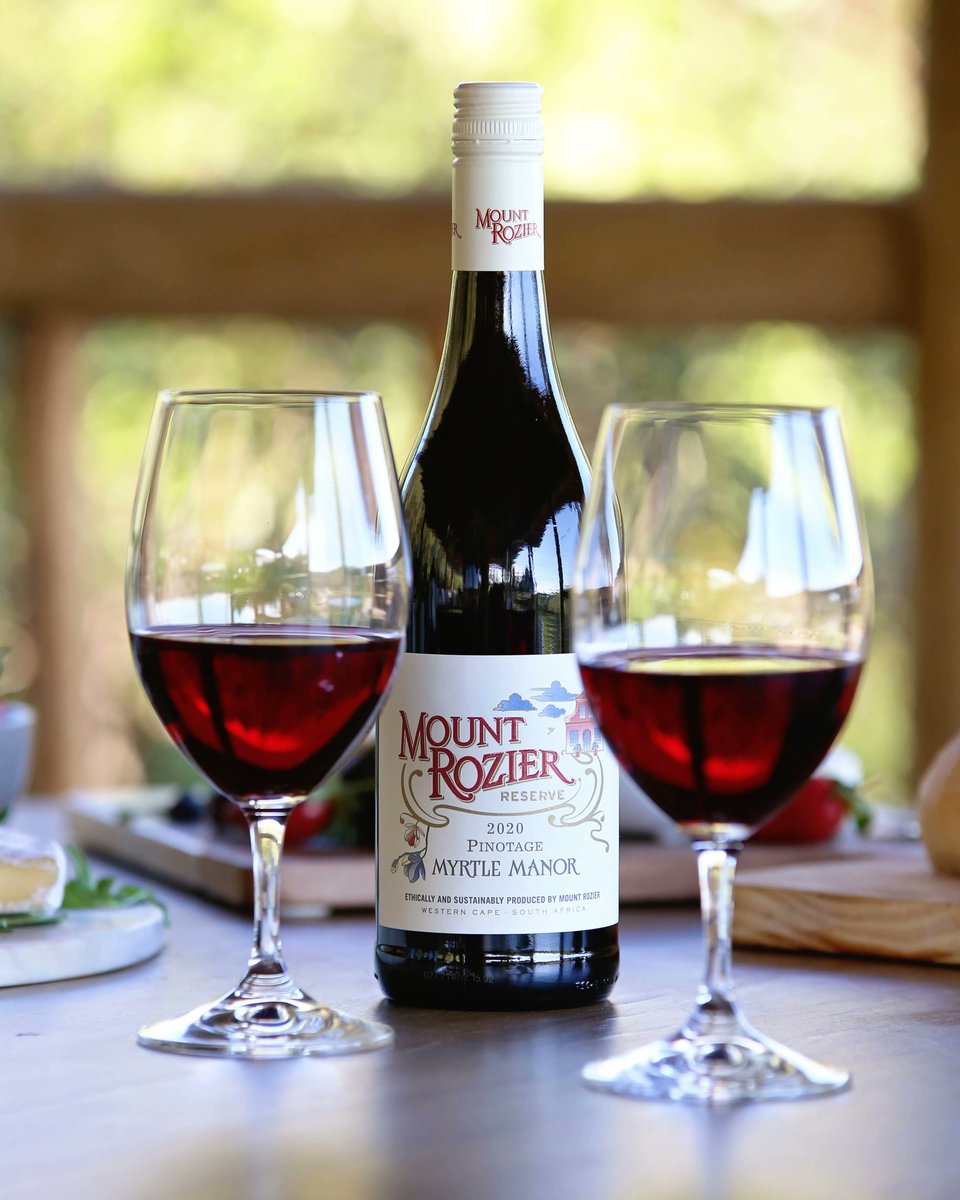 Myrtle Manor is our silky Pinotage. For this wine the berries are not crushed but fermented whole. This allows for a gradual extraction of tannins and colour, which promotes finesse, balance and longevity.