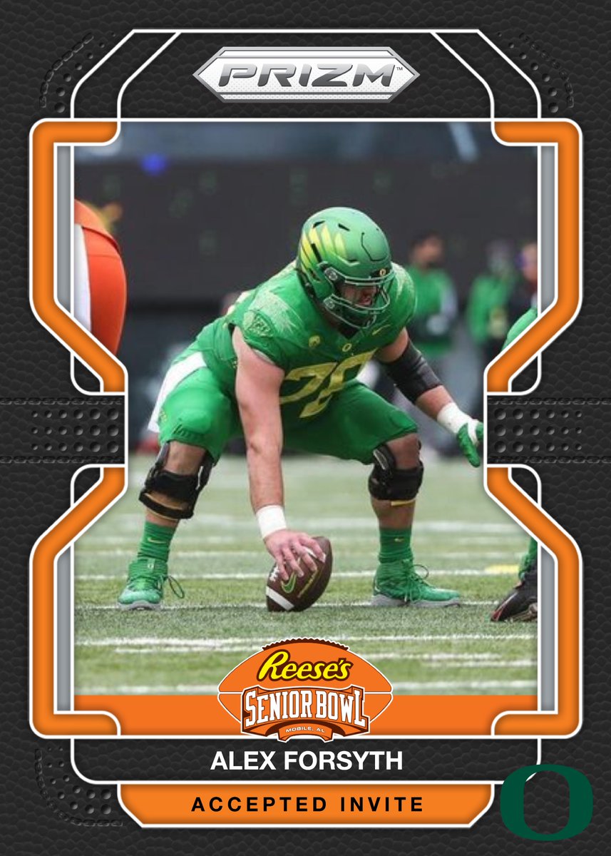 seniorbowl's tweet photo. 🦆 OFFICIAL! OL Alex Forsyth @alexforsyth75 from @oregonfootball is heading to the 2023 Senior Bowl!!! #GoDucks 
#TheDraftStartsInMOBILE™️

@JimNagy_SB @PaniniAmerica #RatedRookie https://t.co/ZhL3dpONnN