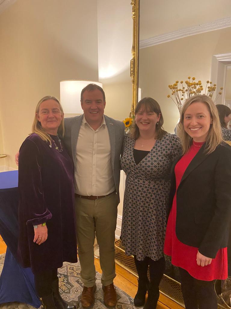 A wonderful evening spent celebrating Thanksgiving kindly hosted by US Deputy Chief of Mission, Mike Clausen <a href="/USEmbassyDublin/">U.S. Embassy Dublin</a>, and <a href="/IrishUSAlumni/">IUSA</a>. It is lovely to meet friends and alumni in person again! Go raibh míle maith agaibh🍂🦃