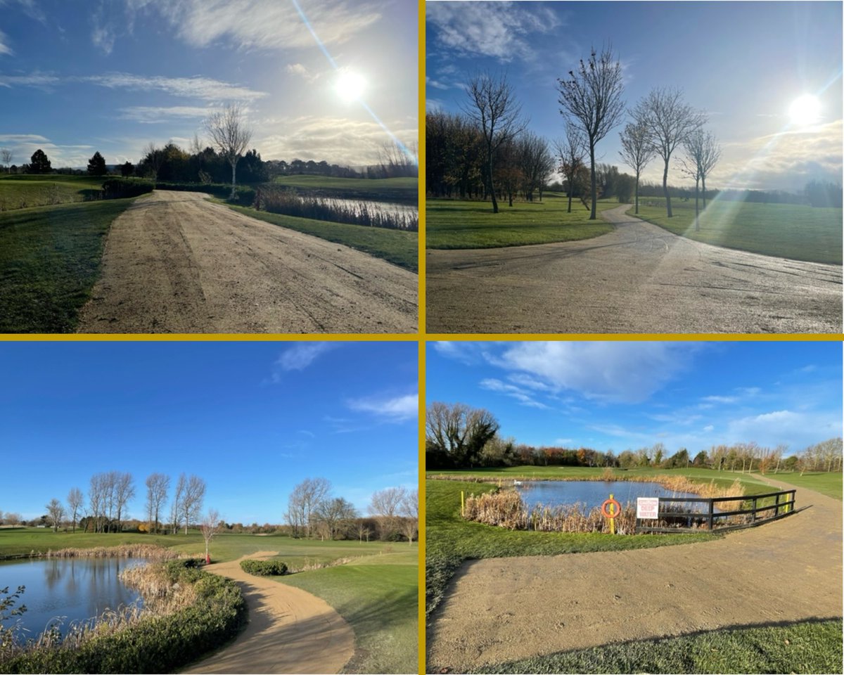 Great work by our greenkeepers on the pathways on holes 4 and 14 🚜 #alwaysimproving