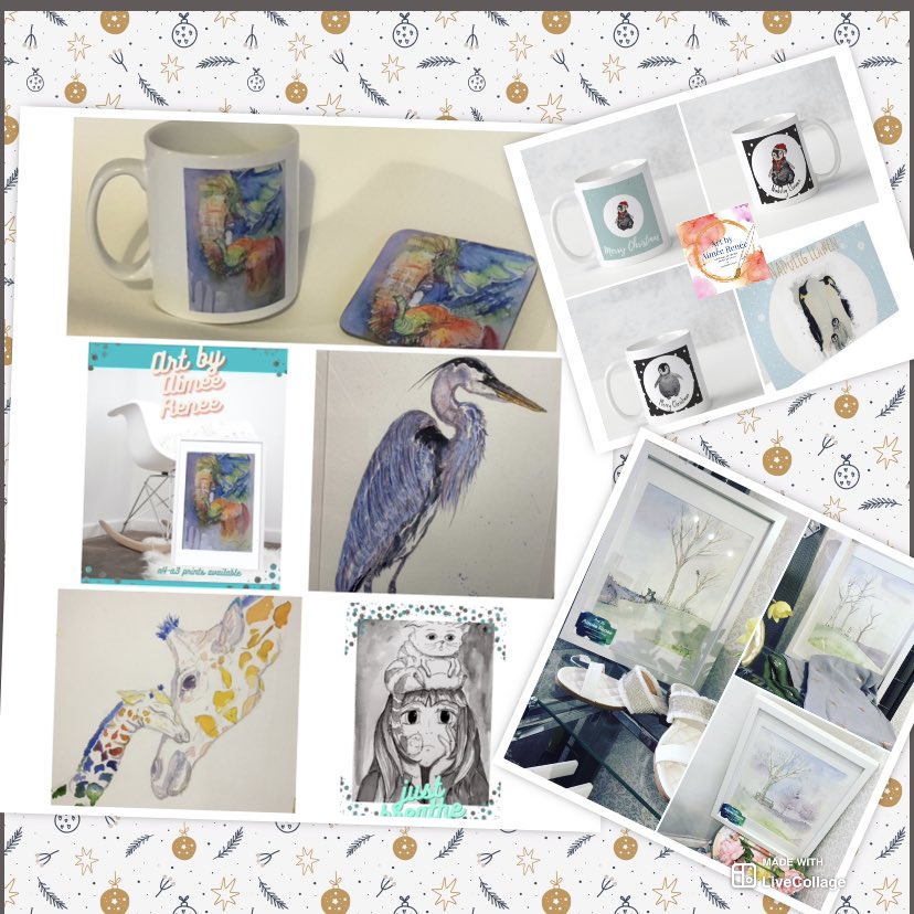 #Christmasgifts something with a difference xx beautiful watercolours and print designs #artymum #watercolourartist #shoplocal @ShopLocal_ #prestatyn