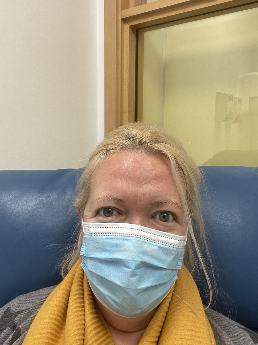 MrsRuthWood's tweet photo. I’m a radioactive Ruth! I feel slightly disappointed that there isn’t a huge list of things I can’t do for the rest of the day! #scanday #scanxiety #fingerscrossed https://t.co/W8Fu0Wv5Gv
