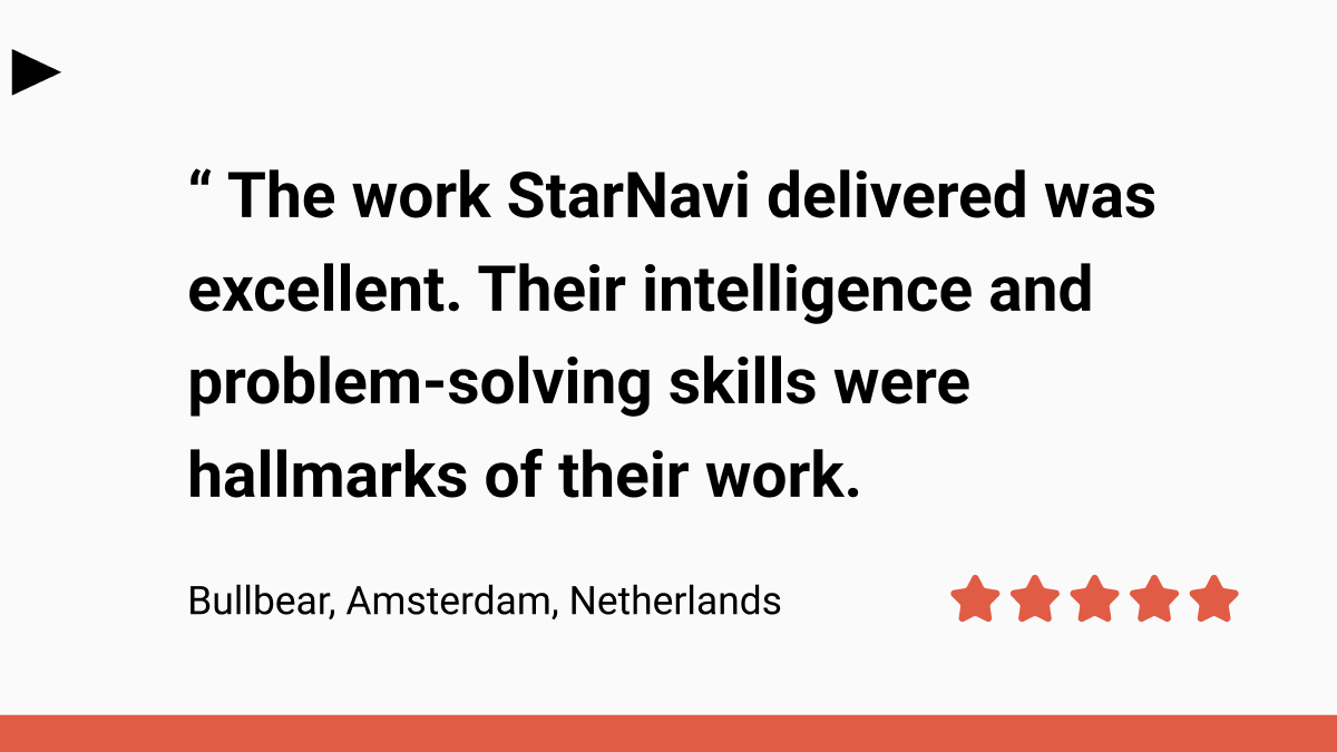 starnavi_team's tweet photo. It's great to share positive reviews from the clients. Just like this one. By the way, you can always find the fresh reviews from our clients on Clutch. https://t.co/4hDTTNwJdl