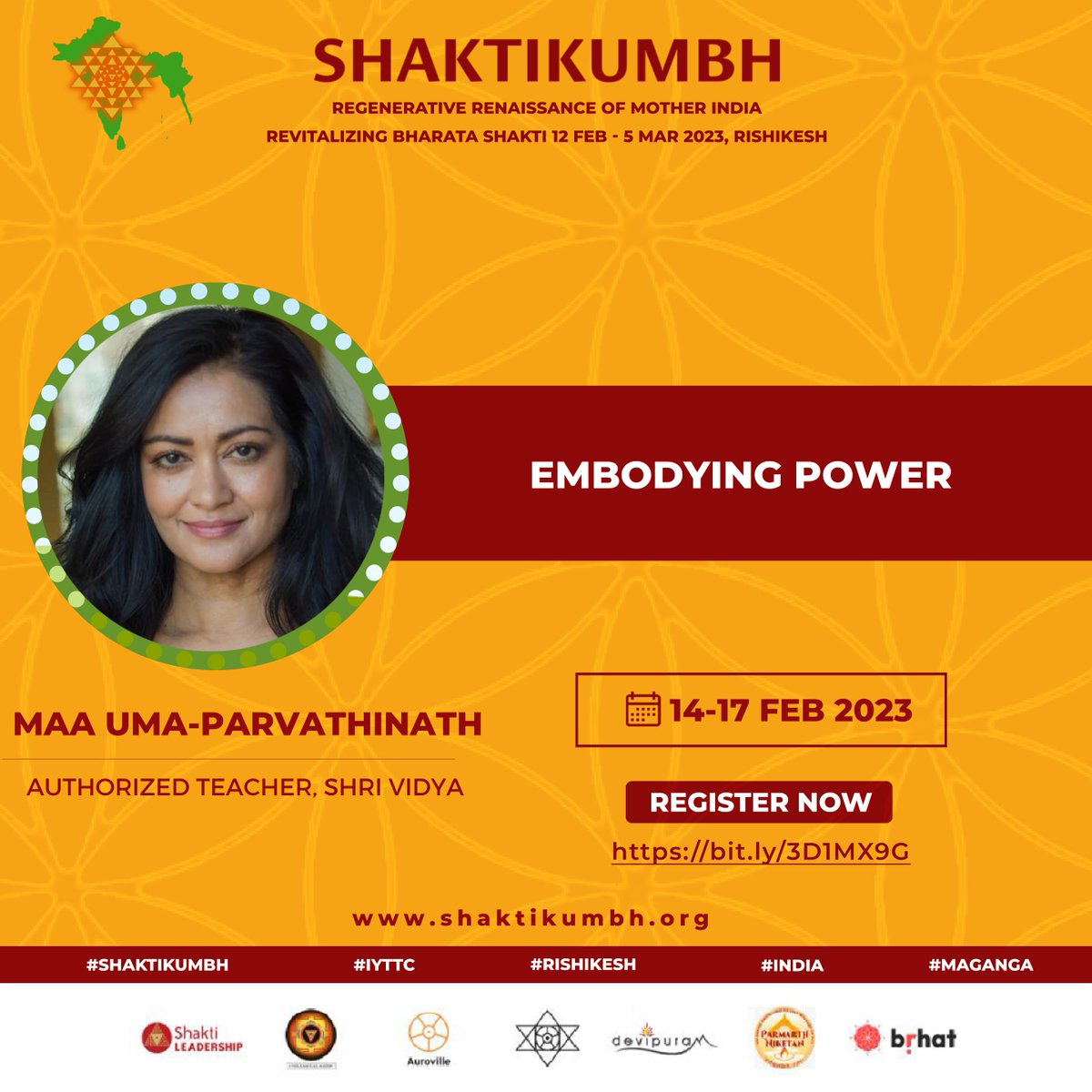 Shakti_Kumbh's tweet photo. Join the 21-day #IYTTC or Participate in the daily workshops of renowned speakers at Shakti Kumbh, Rishikesh from 12 Feb - 5 Mar ’23.
Register: https://t.co/nk83mSedFR
@NilimaTweets @devipuram @ParmarthNiketan https://t.co/4zjRuARV2l