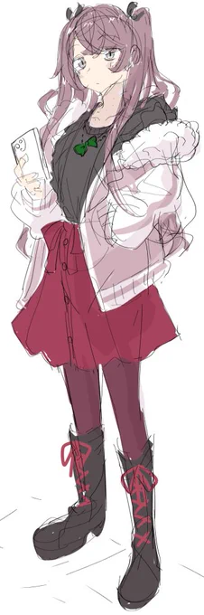ピンク染めの子。 