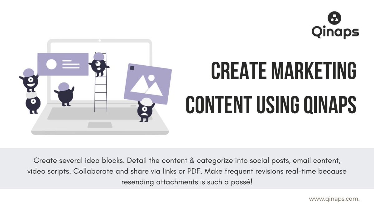 qinapsworkbooks's tweet image. Did you know you can organise information into reusable blocks and deliver smart documents? 

Qinaps helps you to create several idea blocks. Detail the content &amp;amp; categorise into social posts, email content, video scripts. 

#notetaking #startuptool #technicaldocumentation