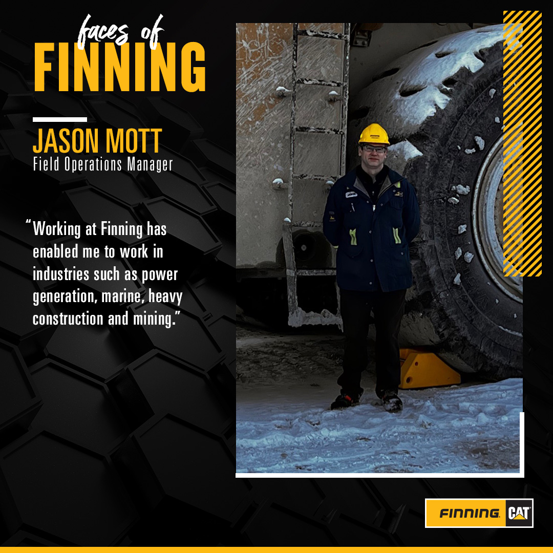 finningcanada's tweet photo. We're excited to feature Jason Mott as our #FacesOfFinning for November! Working remotely in the Yukon, he witnesses some of the best sceneries in Canada while supporting our large mining customers and leading our field technicians.
#FacesOfFinning #FinningCanada #Finning https://t.co/vJRb7rZfPw