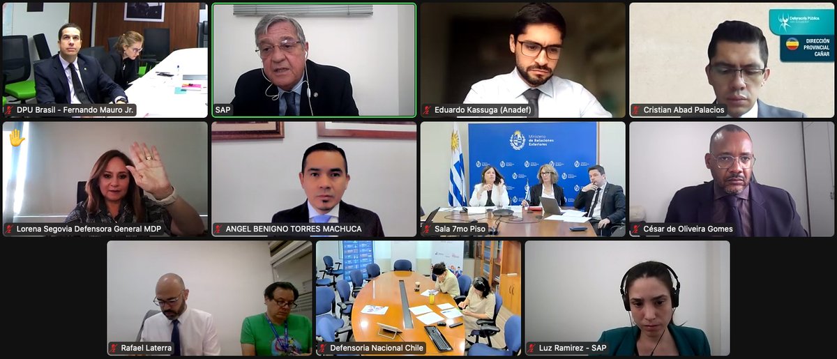 DefPublicaEC's tweet photo. #AHORA | En representación de #Ecuador, el Defensor Público General, @AngelTorresDPG, participa en la sesión ordinaria de Defensoras y Defensores Públicos Oficiales del @mercosur (#REDPO). 

#DefensoríaPúblicaContigo https://t.co/uYIBxfTG08