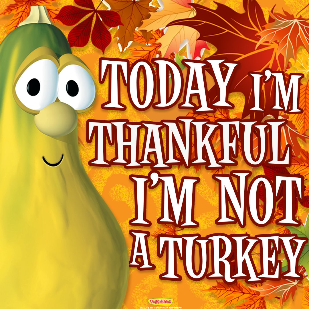 VeggieTales's tweet image. 🦃 Happy Thanksgiving Eve! #VeggieTales