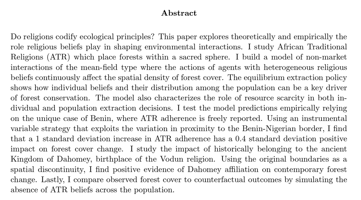 jenniferdoleac's tweet photo. Neha Deopa

JMP: "Sacred Ecology: The Environmental Impact of African Traditional Religions"

Website: https://t.co/56iJgi99jk https://t.co/rHDXOtkhFy