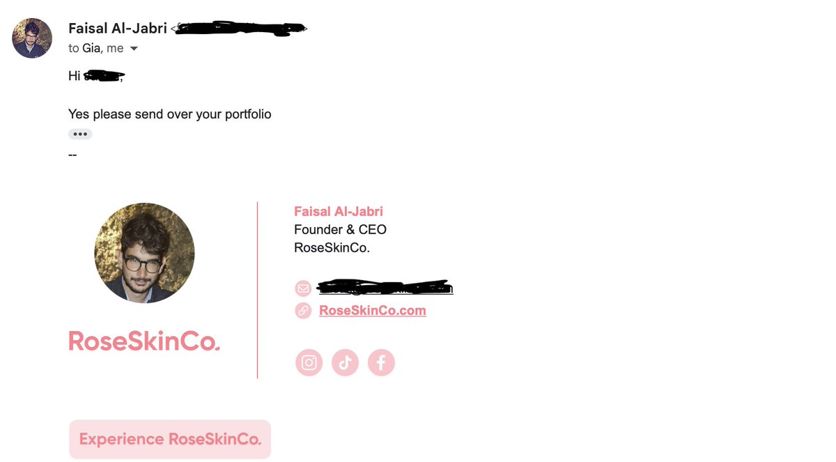 UGCscale's tweet image. Full guide for sending ugc email outreach like a boss

To get replies from owners/CEO's of $200 million brands like we did doing outreach for one of our #UGCcreator clients (Thread)🧵
#ugc