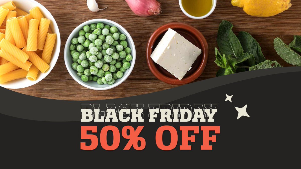 To celebrate #BlackFriday🖤 we're giving you 50% off #KptnCook Premium! Enjoy all the benefits of a personalised meal plan, find recipes using ingredients you have to hand or enjoy our new Discovery Page personalized just for you + more! 👇🏼sharing.kptncook.com/wc488lk1bvb