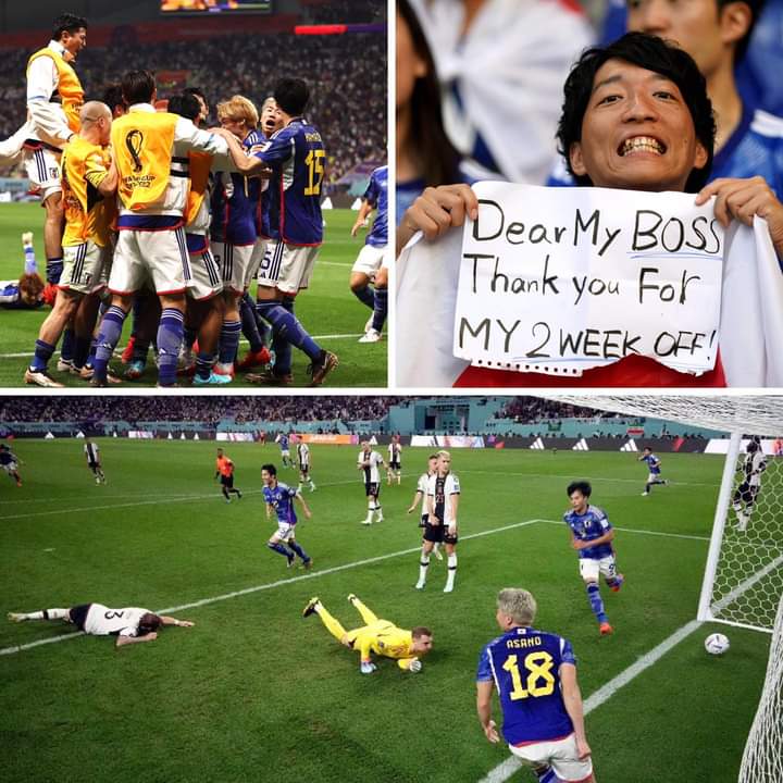 World Cup 2022, Japan, Germany, Japan, players, shock