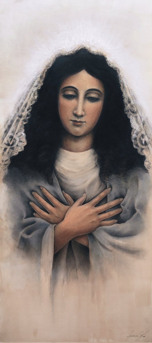 "La Pureza"
Técnica mixta sobre papel encolado a tabla
96x44cm
Noviembre 2022