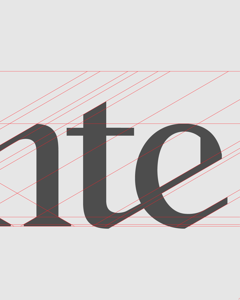 WeAreSmall's tweet photo. Trabajo de identidad visual realizado para @Vinos_ALICANTE  Os mostramos la retícula de construcción. Se trata de una tipografía diseñada a medida para este logo, compuesta por diagonales con ángulos de 30°que nos ayudan a darle ritmo, armonía y un poquito de... Rock &amp; Roll. https://t.co/wtIDEhG2rv