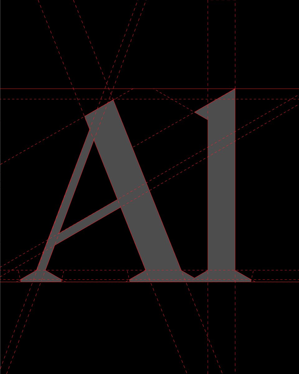 Trabajo de identidad visual realizado para @Vinos_ALICANTE  Os mostramos la retícula de construcción. Se trata de una tipografía diseñada a medida para este logo, compuesta por diagonales con ángulos de 30°que nos ayudan a darle ritmo, armonía y un poquito de... Rock &amp; Roll.