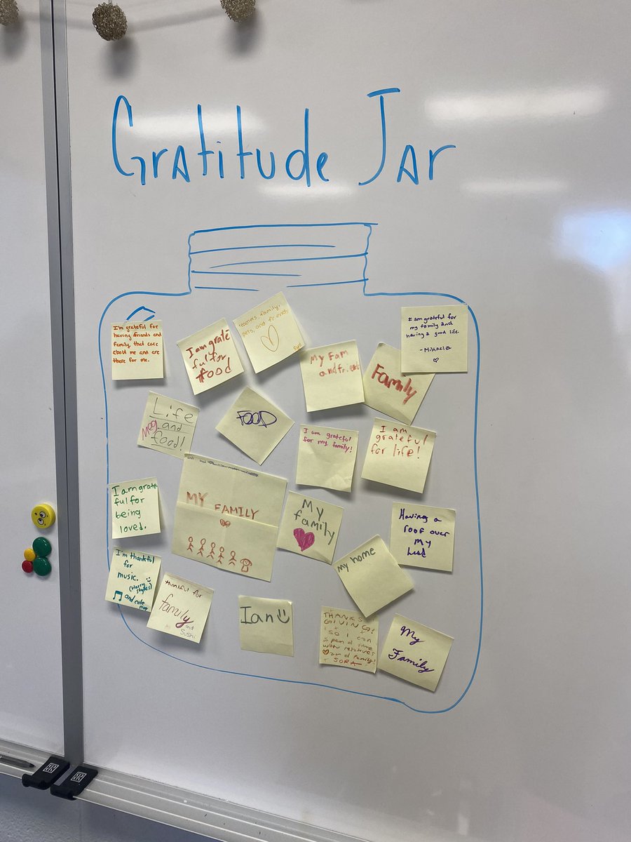 Our gratitude jar is FULL! During yesterday’s advisory session, students reflected on the many things that they are grateful for! #mahwahconnects #fosterbeloning <a href="/RamapoRidgeMS/">Ramapo Ridge MS</a> <a href="/mahwahschools/">Mahwah Public Schools</a>