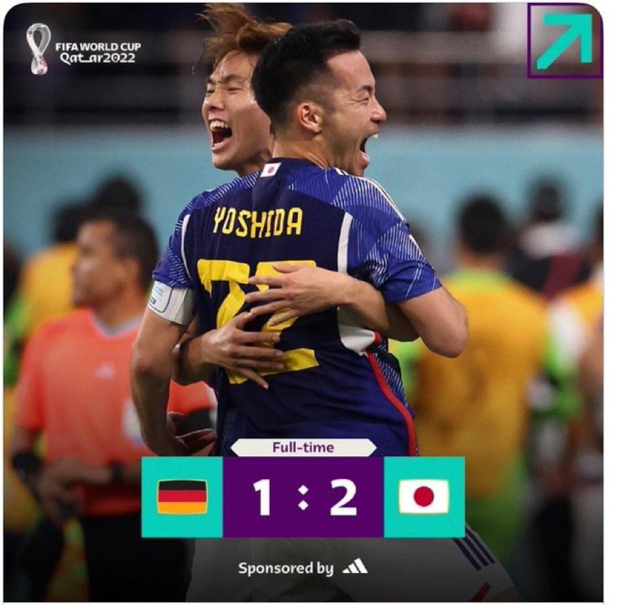 Al_ev3's tweet photo. Congrats to #Japan 🇯🇵
#FIFAWorldCup https://t.co/hdbeot7ZO7