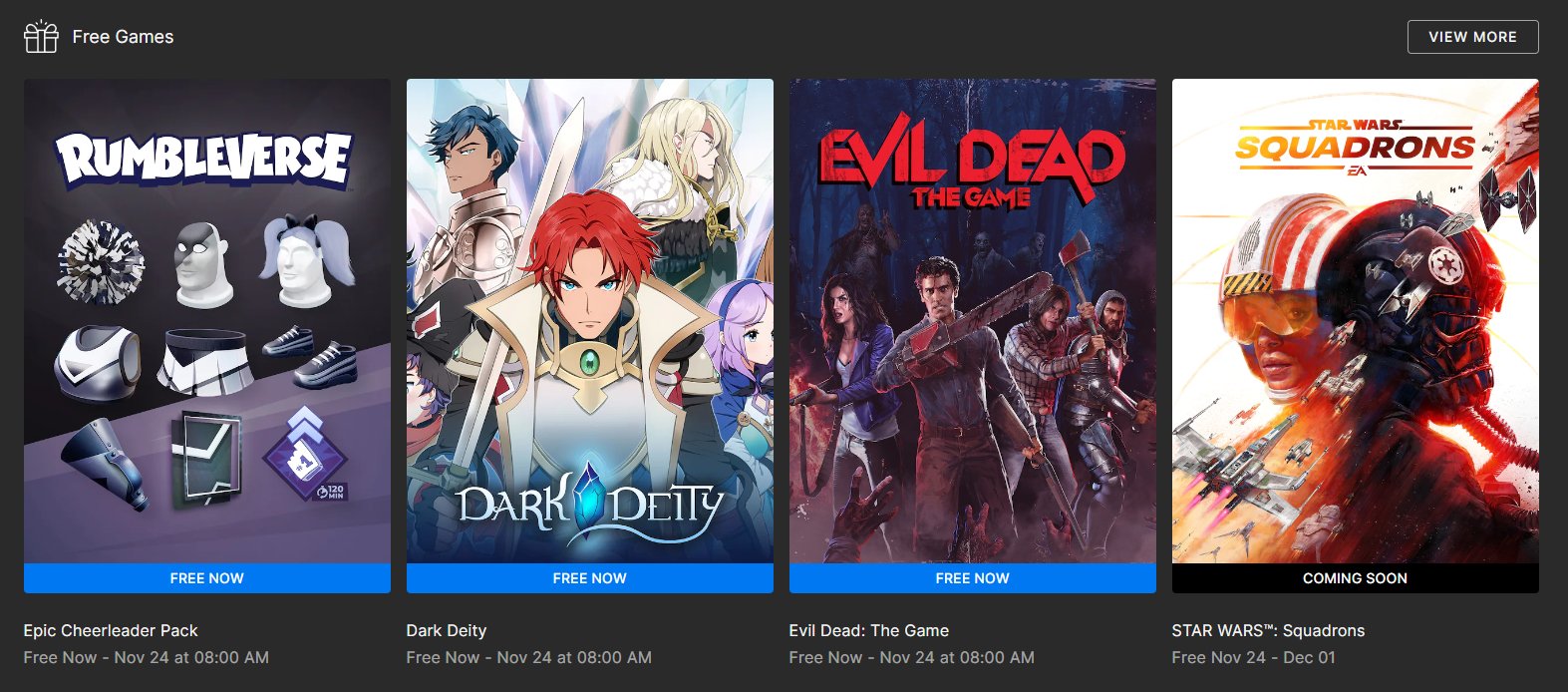 Epic Games] Dark Deity + Evil Dead: The Game - FREE until November