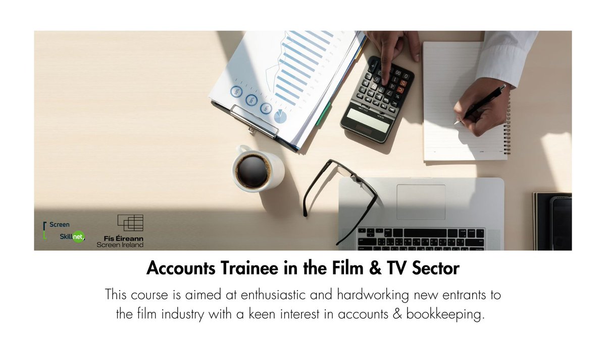 📣Applications close tomorrow, November 24th📣

Commencing December 5th 2022, this course will take participants through the main elements of accounting within the film industry and will include the budget, Section 481, Payroll, Accounts Payable, Petty Cash &amp; more.