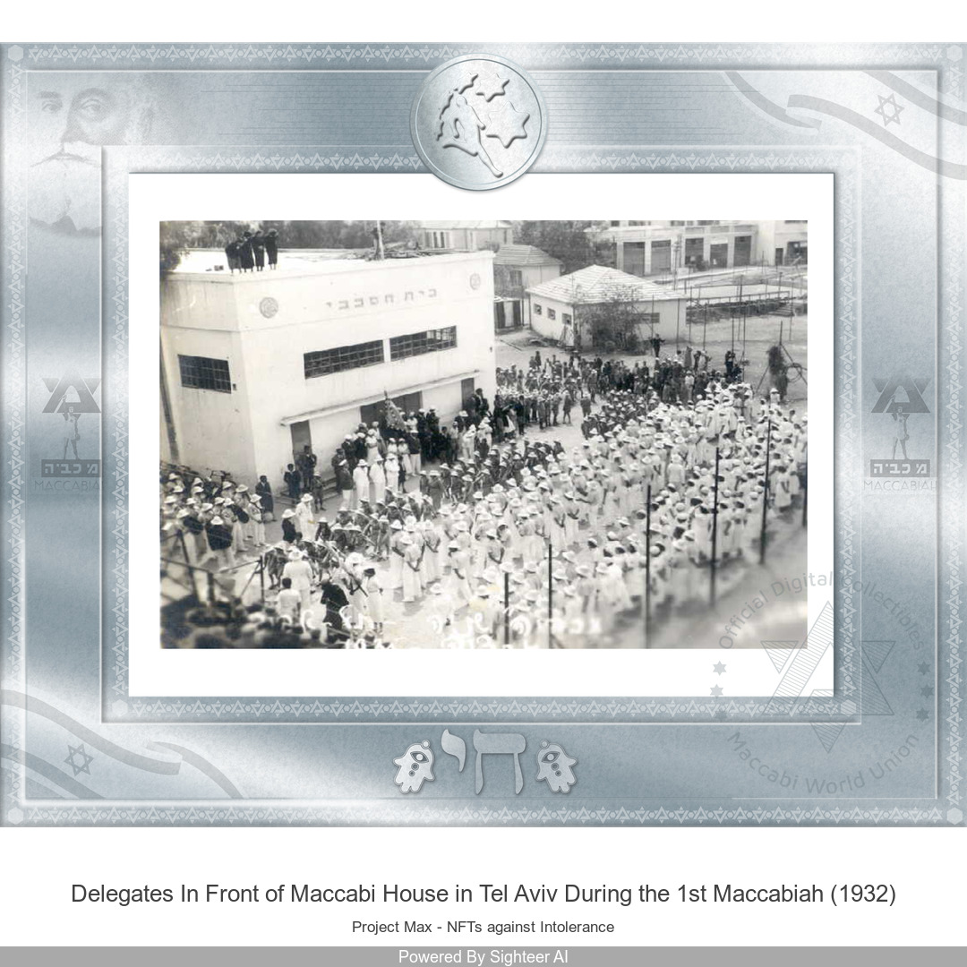 Riding on a white horse, Meir Disengof, the mayor of Tel Aviv, led the 1st Maccabiah athletes in a parade through the streets of young Tel Aviv #UnitedInSports #Crypto #Inclusion